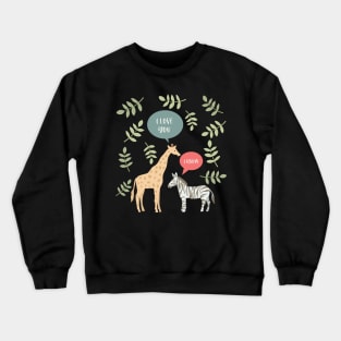 Funny Safari Love Shirt Crewneck Sweatshirt